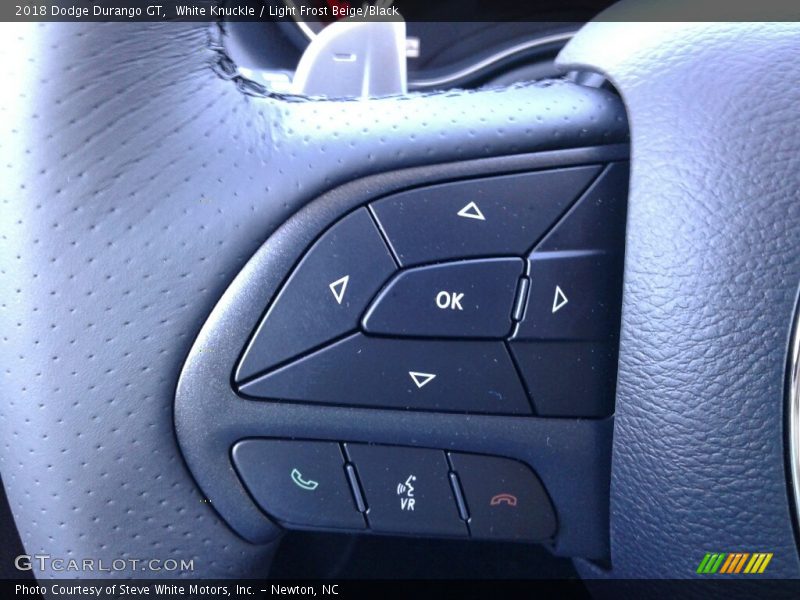 White Knuckle / Light Frost Beige/Black 2018 Dodge Durango GT