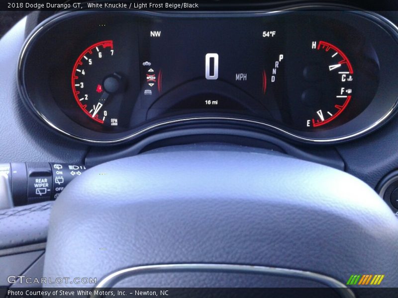 White Knuckle / Light Frost Beige/Black 2018 Dodge Durango GT
