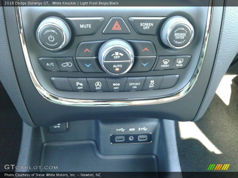 White Knuckle / Light Frost Beige/Black 2018 Dodge Durango GT