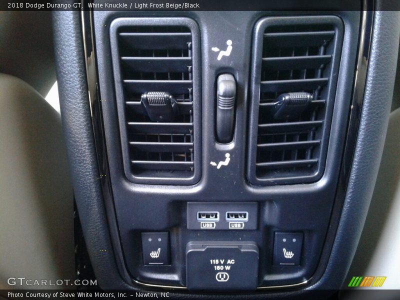White Knuckle / Light Frost Beige/Black 2018 Dodge Durango GT