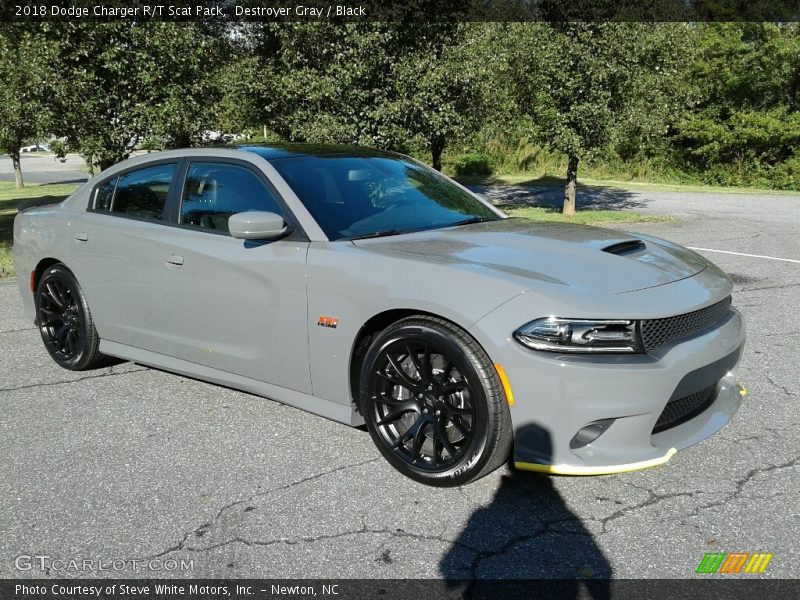 Destroyer Gray / Black 2018 Dodge Charger R/T Scat Pack