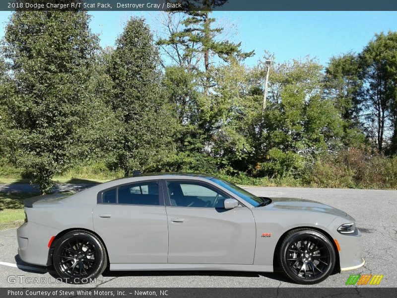 Destroyer Gray / Black 2018 Dodge Charger R/T Scat Pack