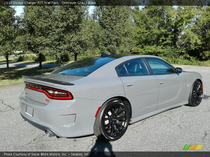 Destroyer Gray / Black 2018 Dodge Charger R/T Scat Pack