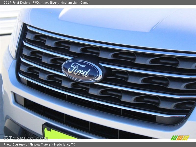 Ingot Silver / Medium Light Camel 2017 Ford Explorer FWD
