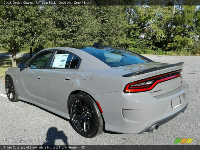 Destroyer Gray / Black 2018 Dodge Charger R/T Scat Pack