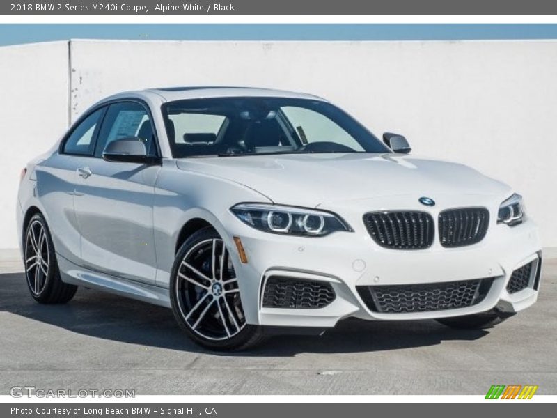 Alpine White / Black 2018 BMW 2 Series M240i Coupe