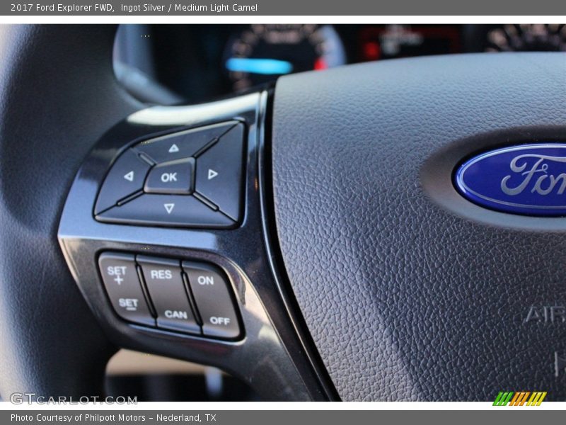 Ingot Silver / Medium Light Camel 2017 Ford Explorer FWD