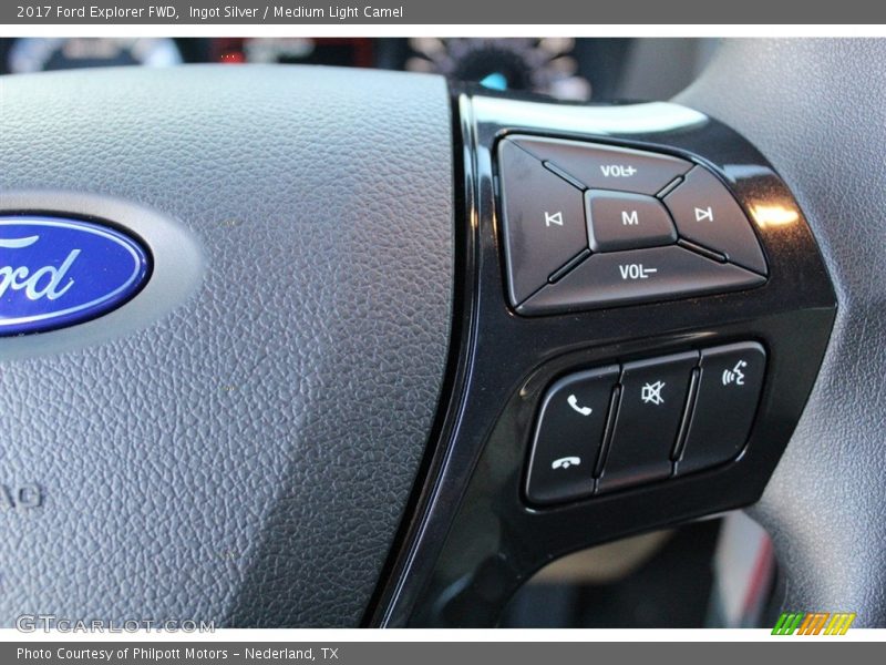 Ingot Silver / Medium Light Camel 2017 Ford Explorer FWD