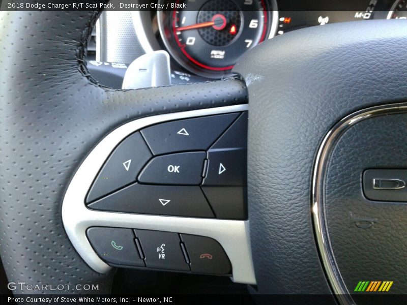 Destroyer Gray / Black 2018 Dodge Charger R/T Scat Pack