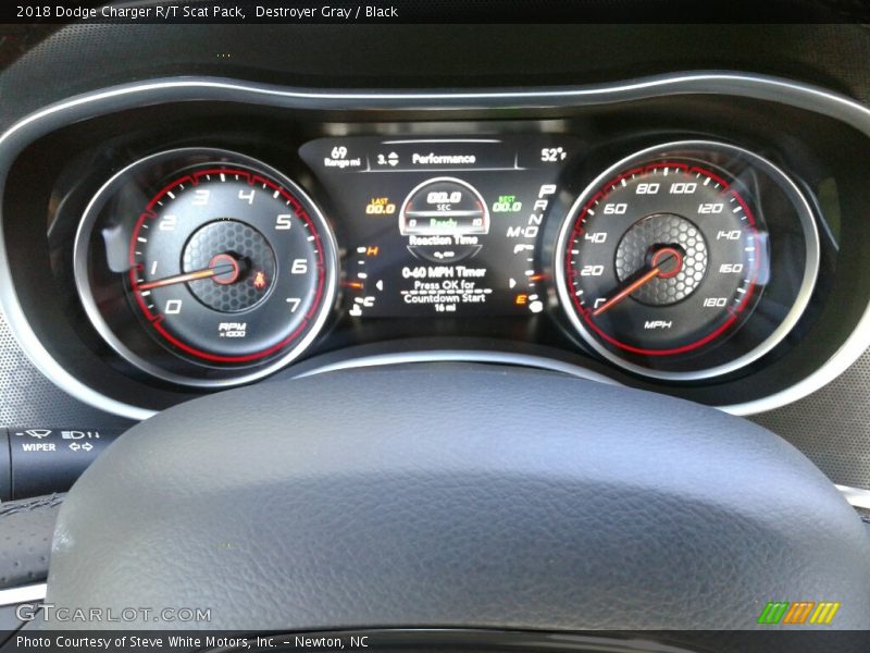 Destroyer Gray / Black 2018 Dodge Charger R/T Scat Pack