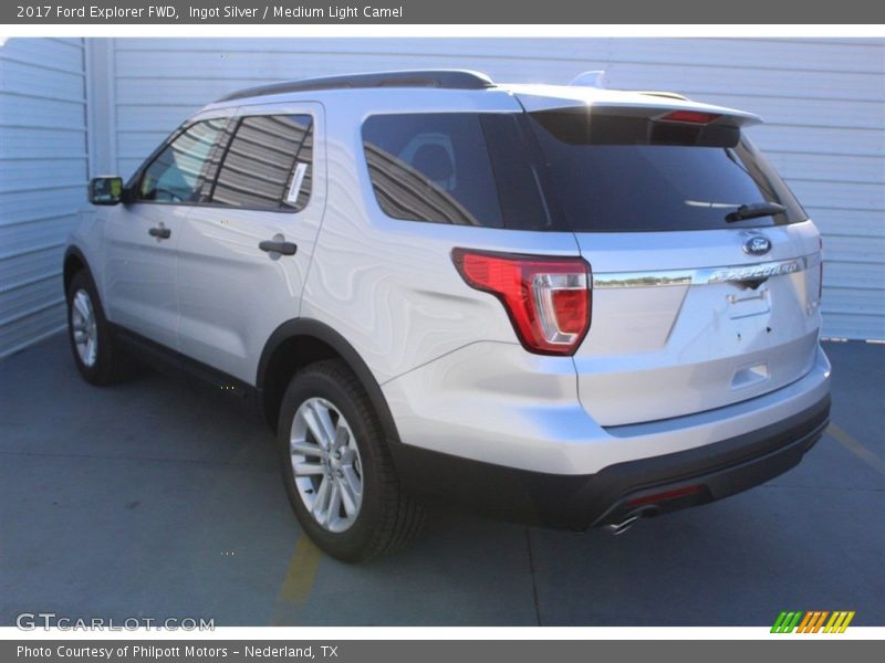 Ingot Silver / Medium Light Camel 2017 Ford Explorer FWD