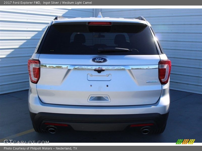 Ingot Silver / Medium Light Camel 2017 Ford Explorer FWD