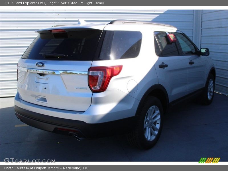 Ingot Silver / Medium Light Camel 2017 Ford Explorer FWD