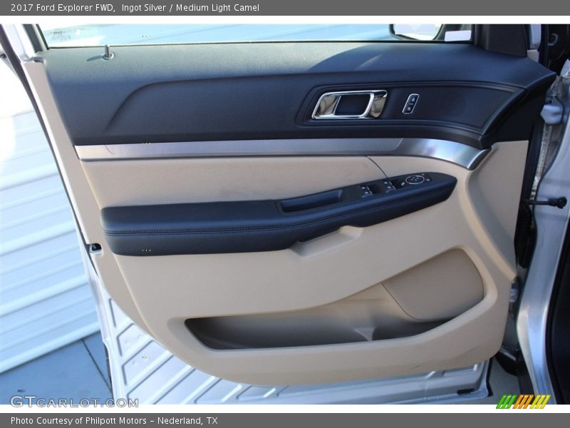 Ingot Silver / Medium Light Camel 2017 Ford Explorer FWD