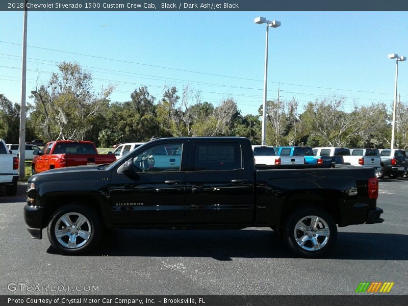 Black / Dark Ash/Jet Black 2018 Chevrolet Silverado 1500 Custom Crew Cab