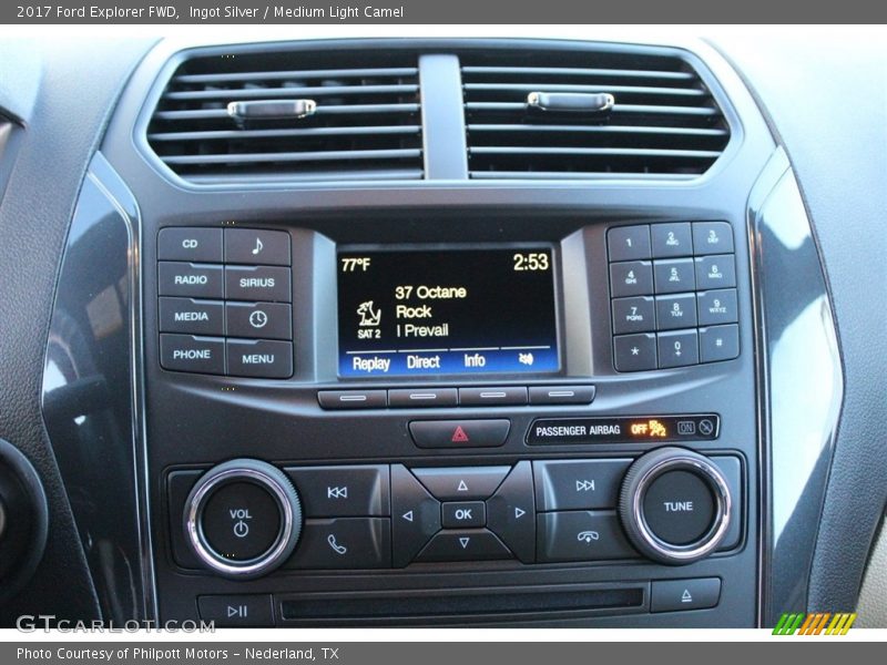 Ingot Silver / Medium Light Camel 2017 Ford Explorer FWD