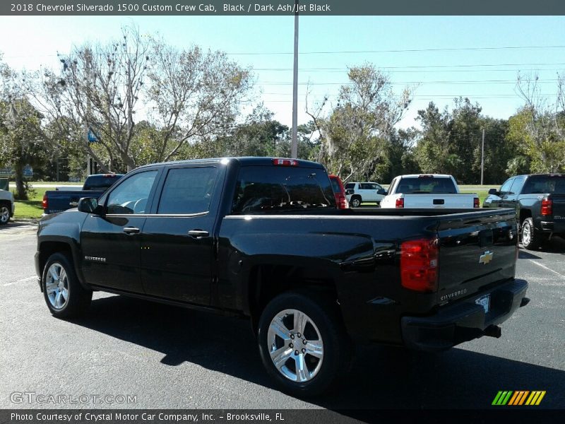Black / Dark Ash/Jet Black 2018 Chevrolet Silverado 1500 Custom Crew Cab