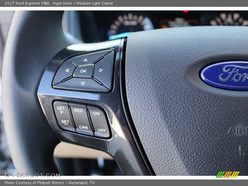 Ingot Silver / Medium Light Camel 2017 Ford Explorer FWD