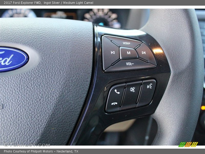 Ingot Silver / Medium Light Camel 2017 Ford Explorer FWD