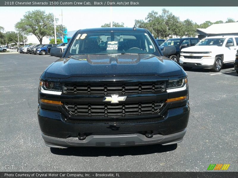 Black / Dark Ash/Jet Black 2018 Chevrolet Silverado 1500 Custom Crew Cab