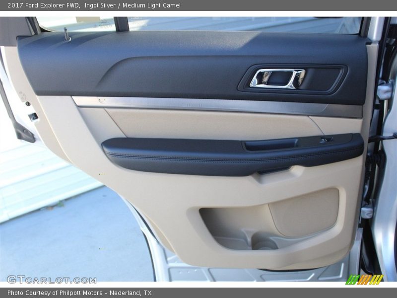 Ingot Silver / Medium Light Camel 2017 Ford Explorer FWD