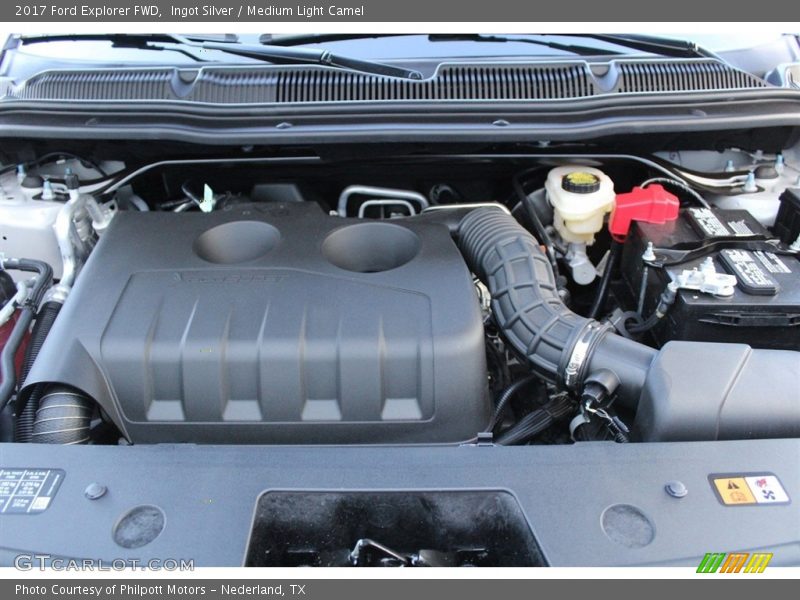 Ingot Silver / Medium Light Camel 2017 Ford Explorer FWD