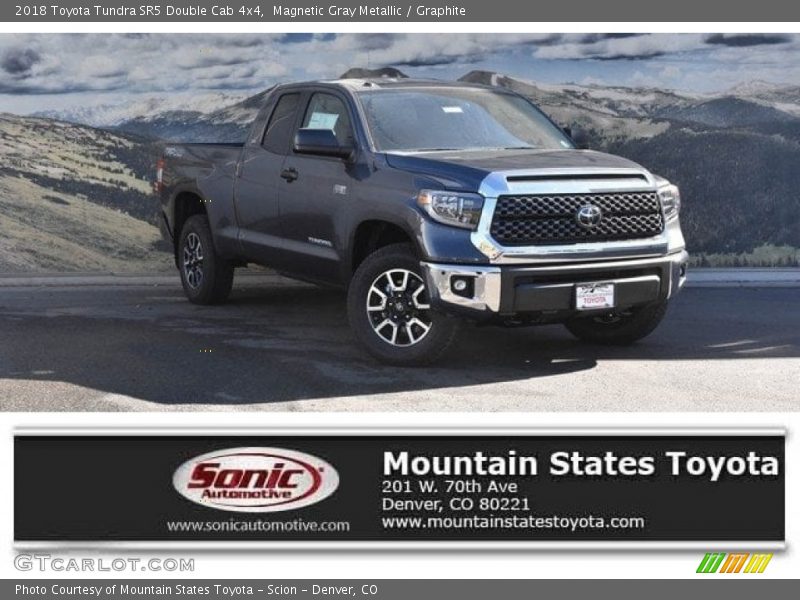 Magnetic Gray Metallic / Graphite 2018 Toyota Tundra SR5 Double Cab 4x4