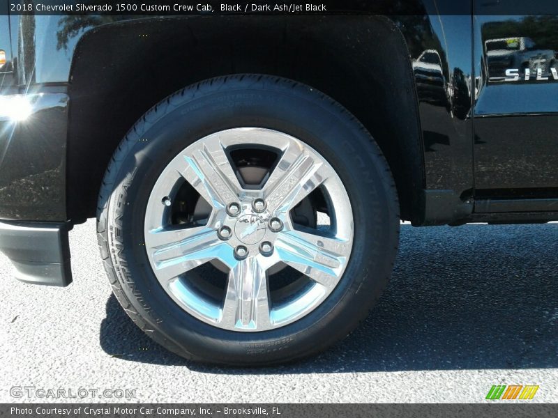 Black / Dark Ash/Jet Black 2018 Chevrolet Silverado 1500 Custom Crew Cab