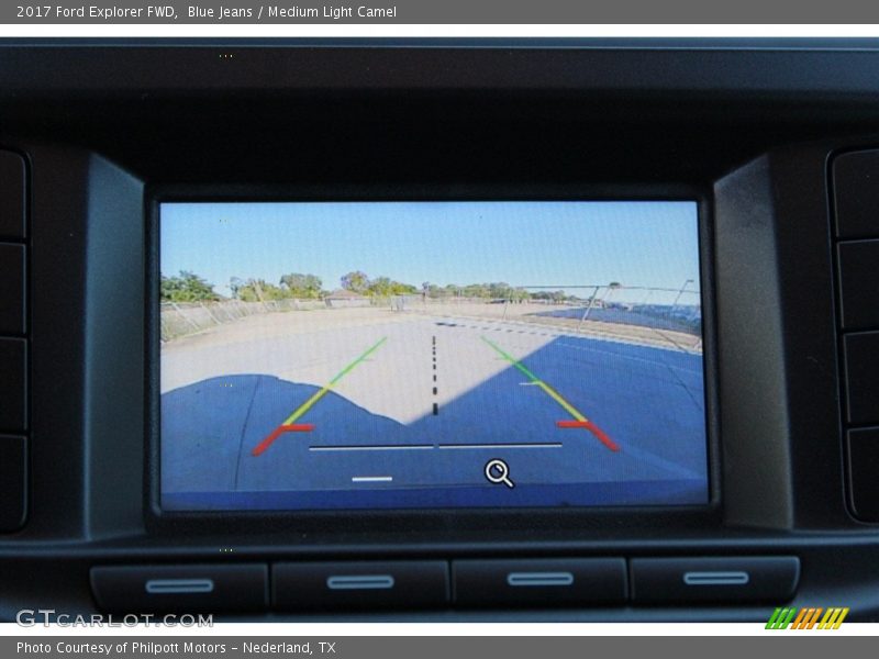 Blue Jeans / Medium Light Camel 2017 Ford Explorer FWD