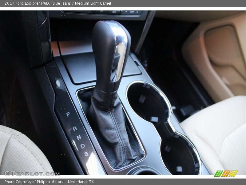 Blue Jeans / Medium Light Camel 2017 Ford Explorer FWD