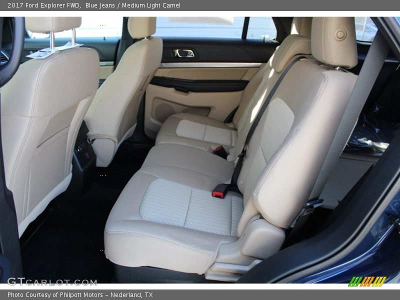 Blue Jeans / Medium Light Camel 2017 Ford Explorer FWD