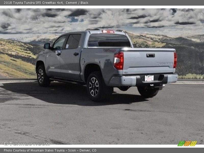 Cement / Black 2018 Toyota Tundra SR5 CrewMax 4x4