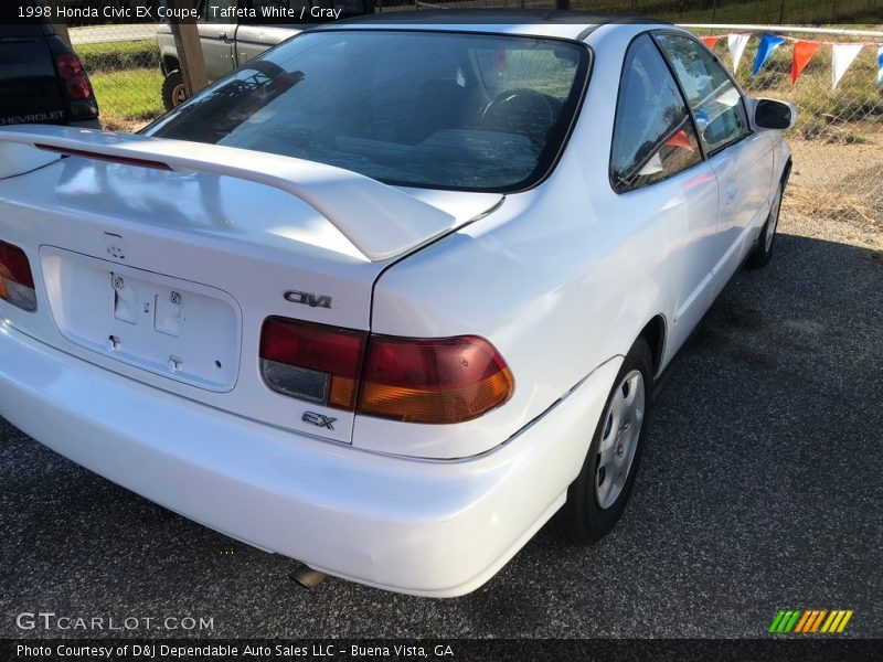Taffeta White / Gray 1998 Honda Civic EX Coupe