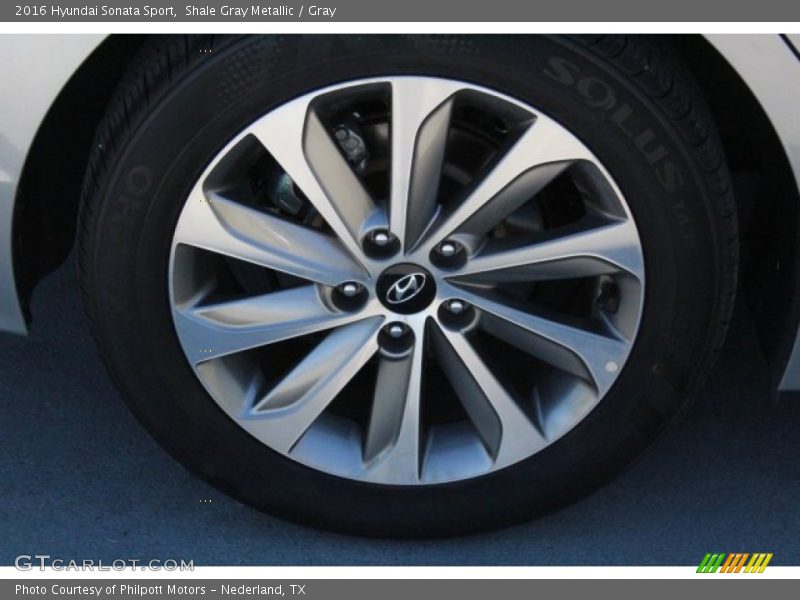 Shale Gray Metallic / Gray 2016 Hyundai Sonata Sport