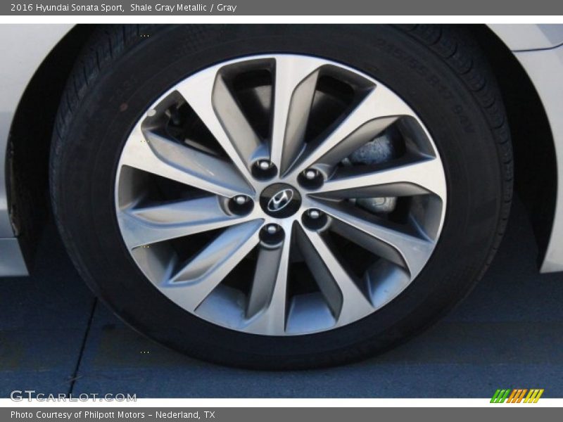 Shale Gray Metallic / Gray 2016 Hyundai Sonata Sport