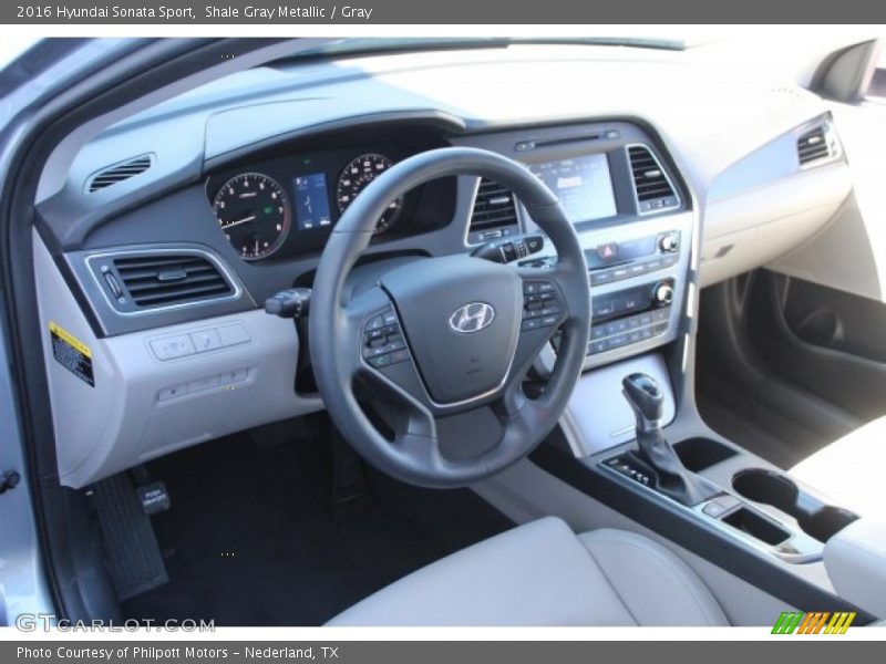 Shale Gray Metallic / Gray 2016 Hyundai Sonata Sport