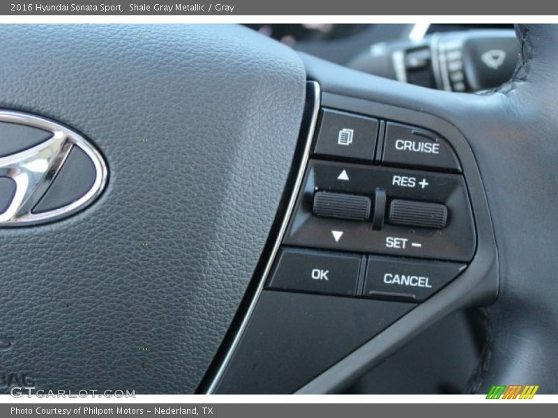 Shale Gray Metallic / Gray 2016 Hyundai Sonata Sport