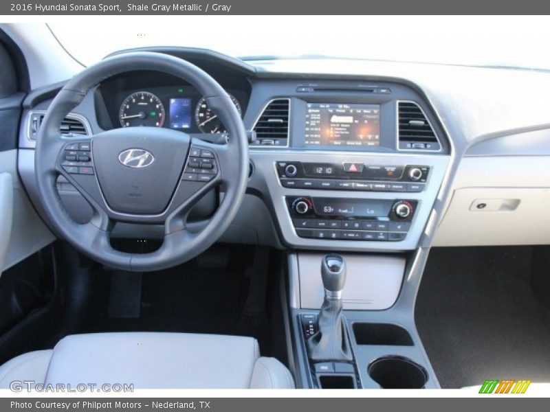 Shale Gray Metallic / Gray 2016 Hyundai Sonata Sport