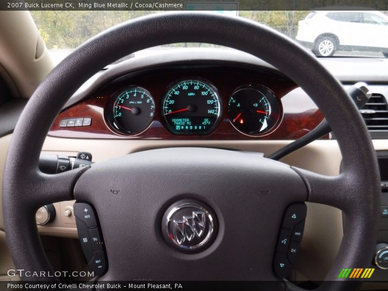 Ming Blue Metallic / Cocoa/Cashmere 2007 Buick Lucerne CX