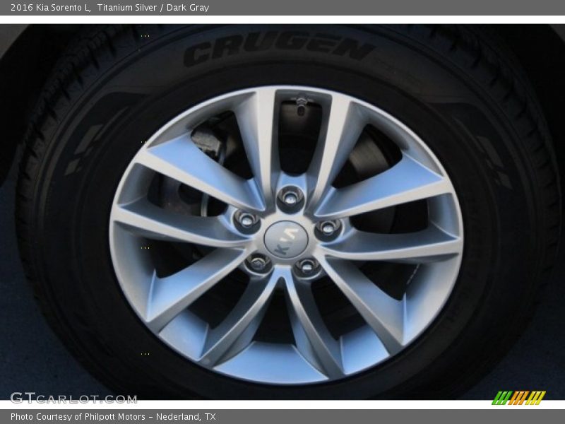 Titanium Silver / Dark Gray 2016 Kia Sorento L
