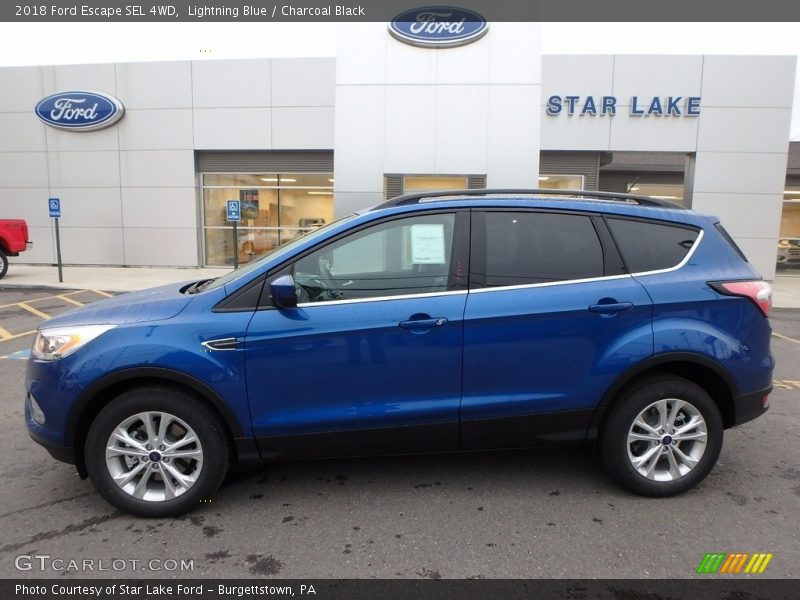 Lightning Blue / Charcoal Black 2018 Ford Escape SEL 4WD