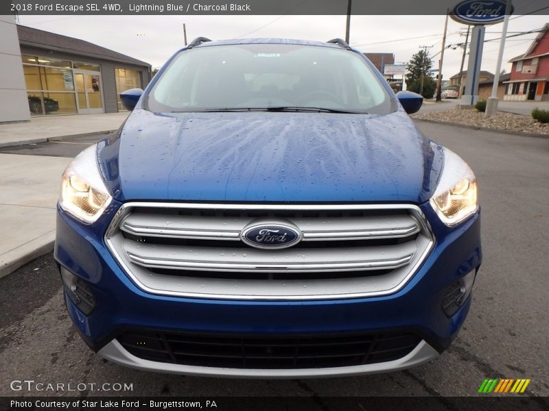 Lightning Blue / Charcoal Black 2018 Ford Escape SEL 4WD