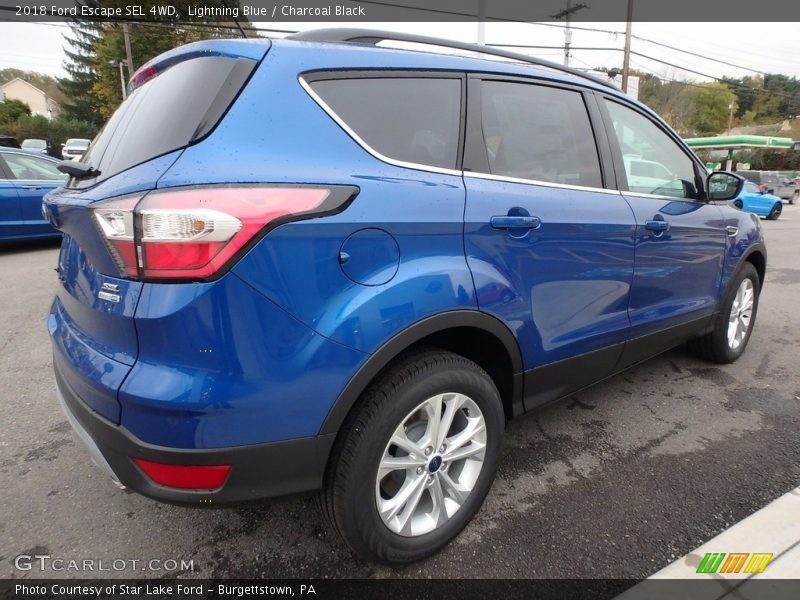 Lightning Blue / Charcoal Black 2018 Ford Escape SEL 4WD