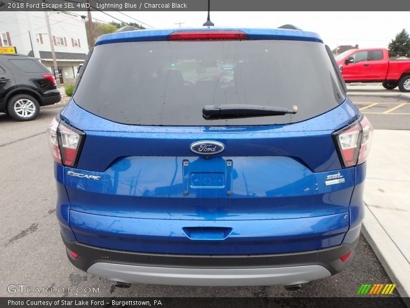 Lightning Blue / Charcoal Black 2018 Ford Escape SEL 4WD