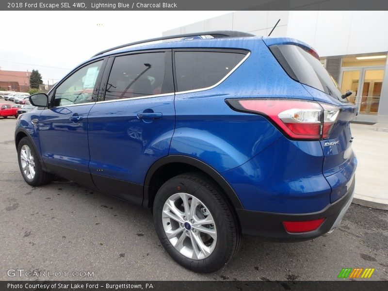Lightning Blue / Charcoal Black 2018 Ford Escape SEL 4WD