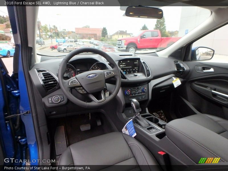  2018 Escape SEL 4WD Charcoal Black Interior