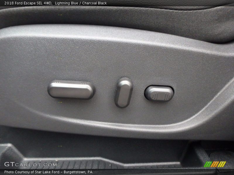 Lightning Blue / Charcoal Black 2018 Ford Escape SEL 4WD