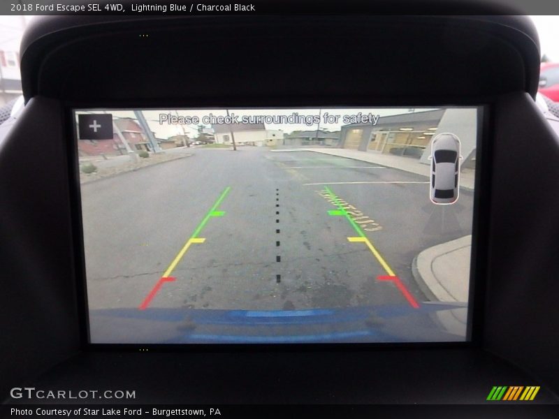 Lightning Blue / Charcoal Black 2018 Ford Escape SEL 4WD