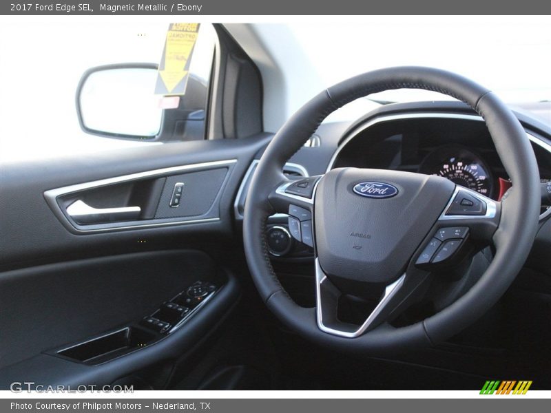 Magnetic Metallic / Ebony 2017 Ford Edge SEL