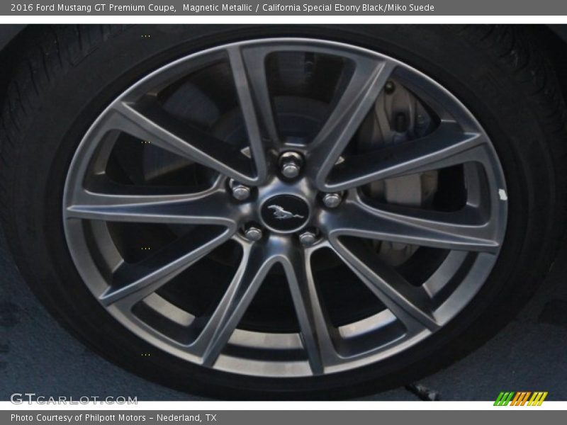Magnetic Metallic / California Special Ebony Black/Miko Suede 2016 Ford Mustang GT Premium Coupe